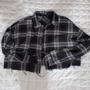 Forever 21 cropped flannel